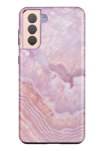 Polar Polar pink Misty Rose Coral Samsung Galaxy S21 Plus 5G Dual-Layer Protective Phone Case (Glossy) 71336AC96E246AGS_1