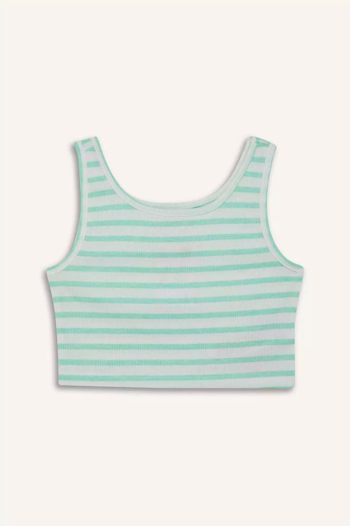Girl's Crew Neck Striped Undershirt Z7814A625Hs