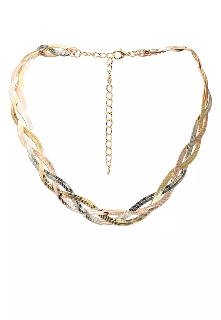 Buy Red s Revenge Bella Braided Chain Collar Necklace 2024 Online