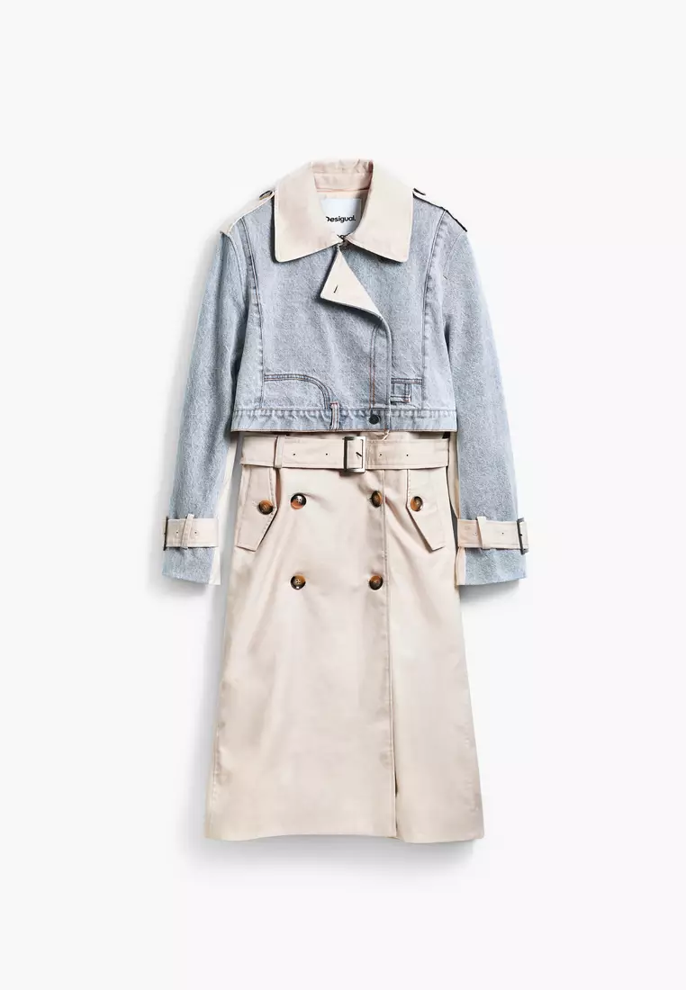 Two-piece trench coat