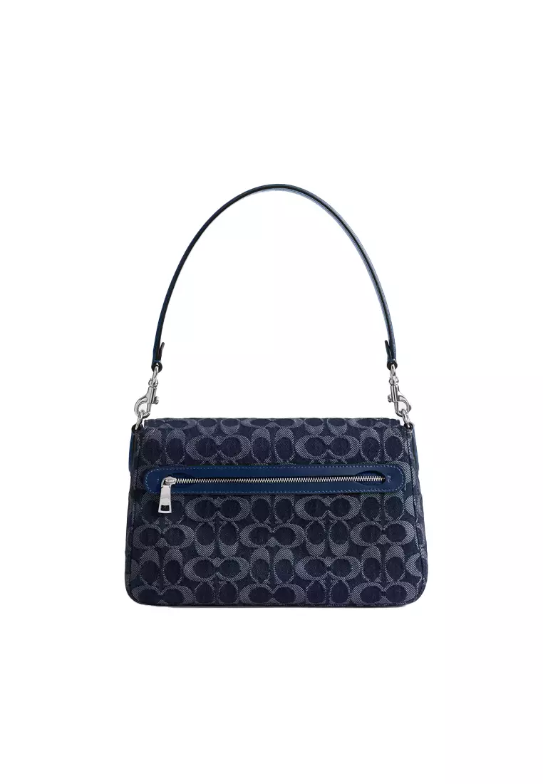 Soft Tabby Shoulder Bag In Signature Denim CAN00
