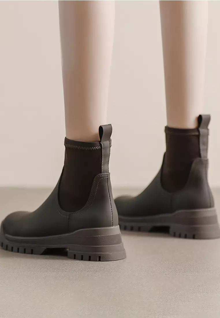 Microfiber Leather Martin Boots WW8888
