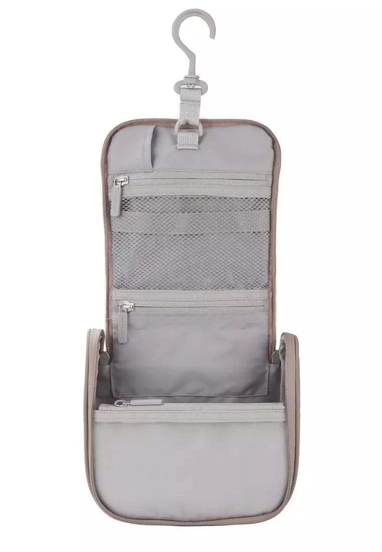 Crossing Waterproof Ripstop Nylon Hanging Toiletry Kit - Light Grey