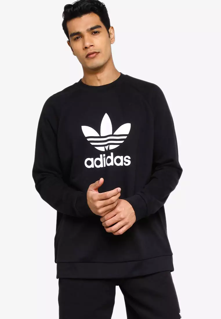 Trefoil crewneck top sweatshirt