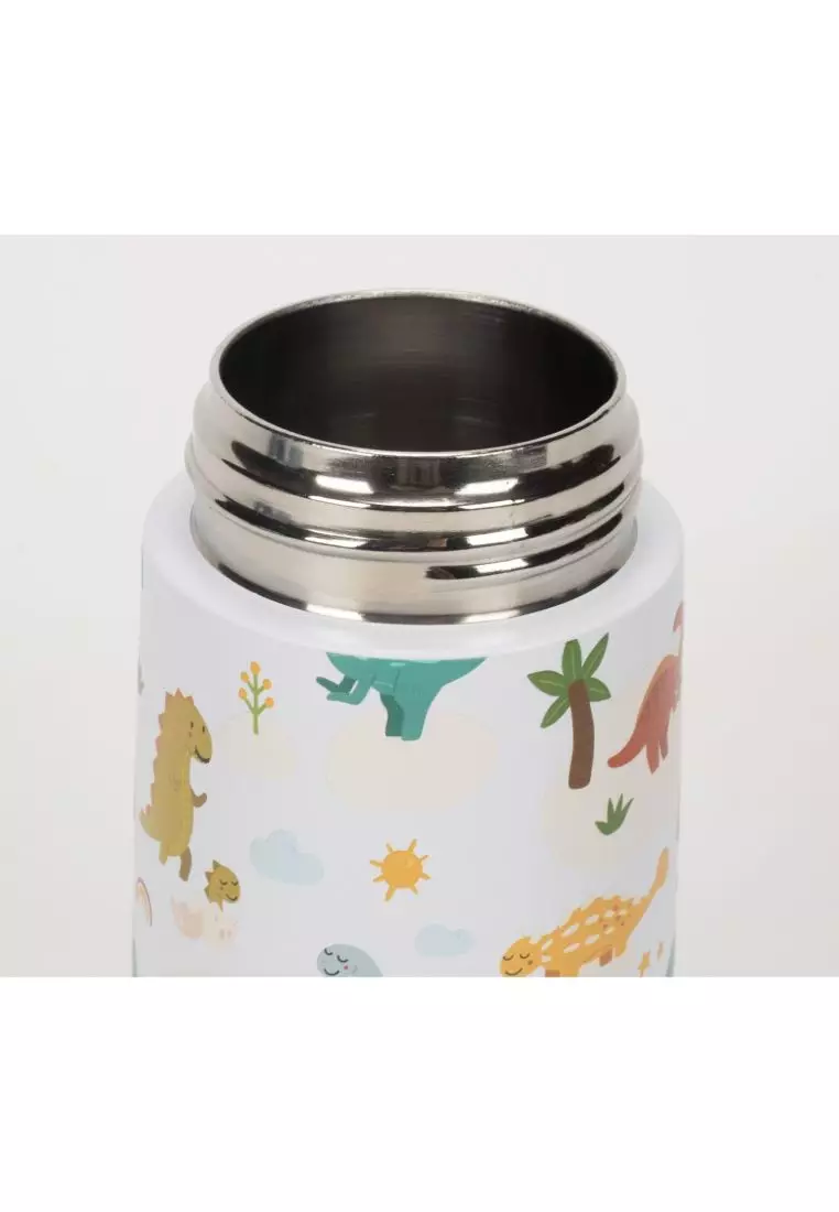 Oasis Kids Water Bottle with Sipper Silicone Straw 400ML - Dino World