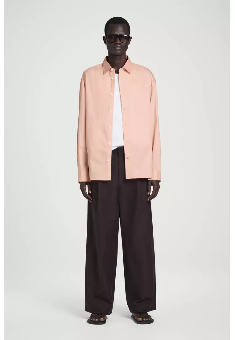 WIDE OVERSIZED COTTON OXFORD SHIRT