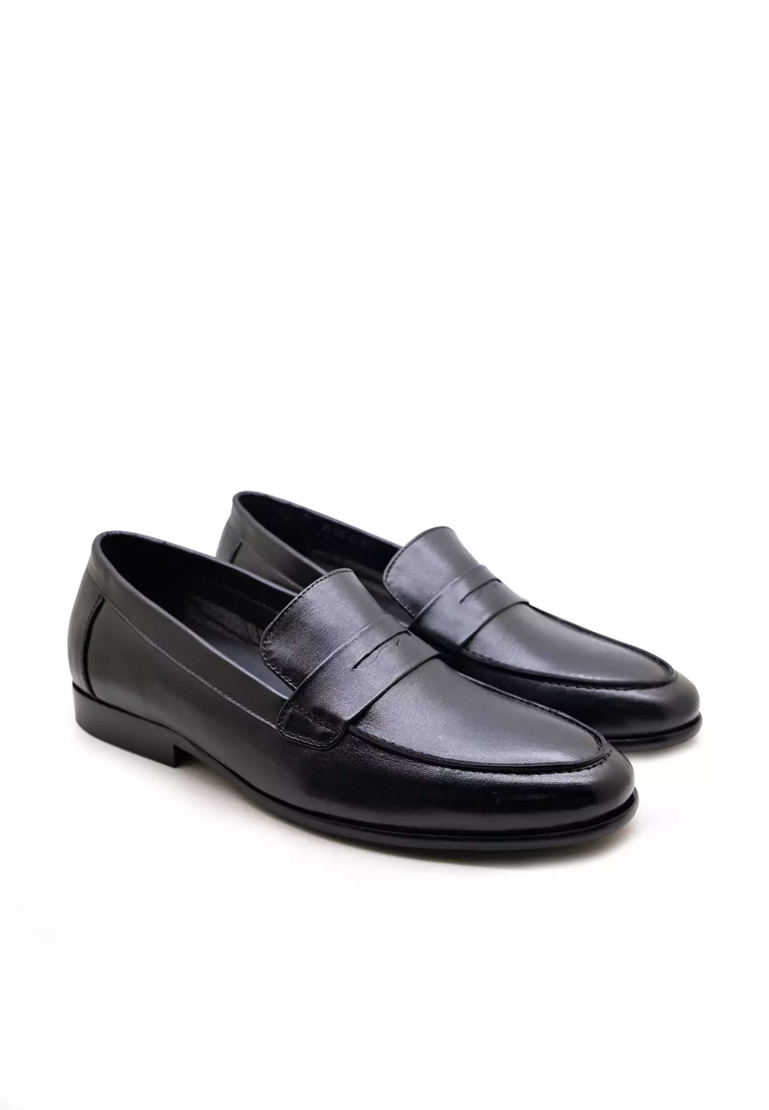 Fidel Sepatu Pantofel Kantor Slip On Pria Kulit Asli