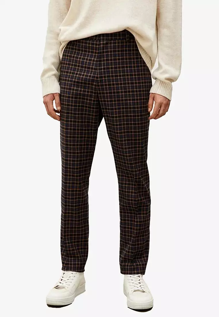 H and m checkered pants deals
