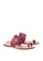 Anacapri red Leather Flat Sandals 272F6SH6A3D165GS_2
