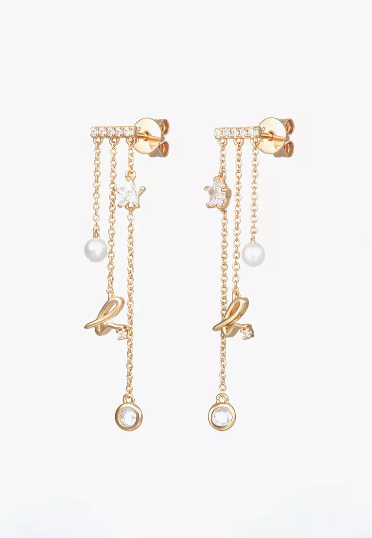 Canopy 3 Chain Drop Earrings