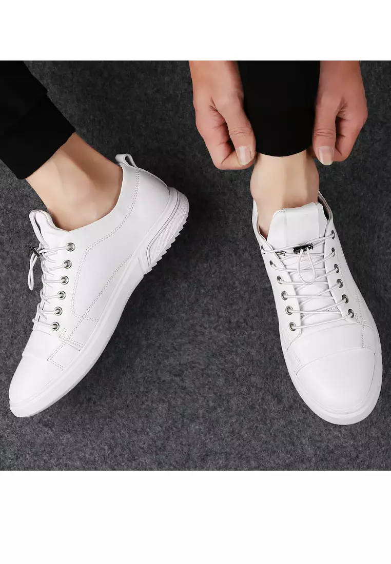 Grain Leather Drawstring Sneaker YY1968