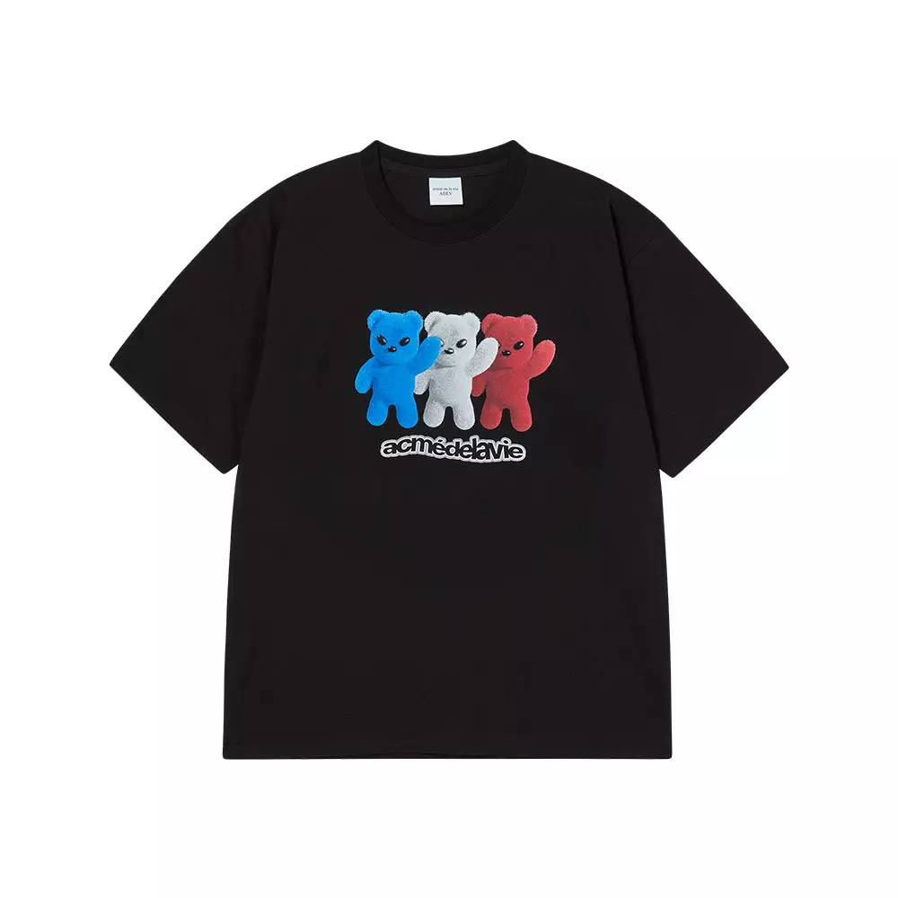 FRENCH ALIEN SHORT SLEEVE T-SHIRT BLACK