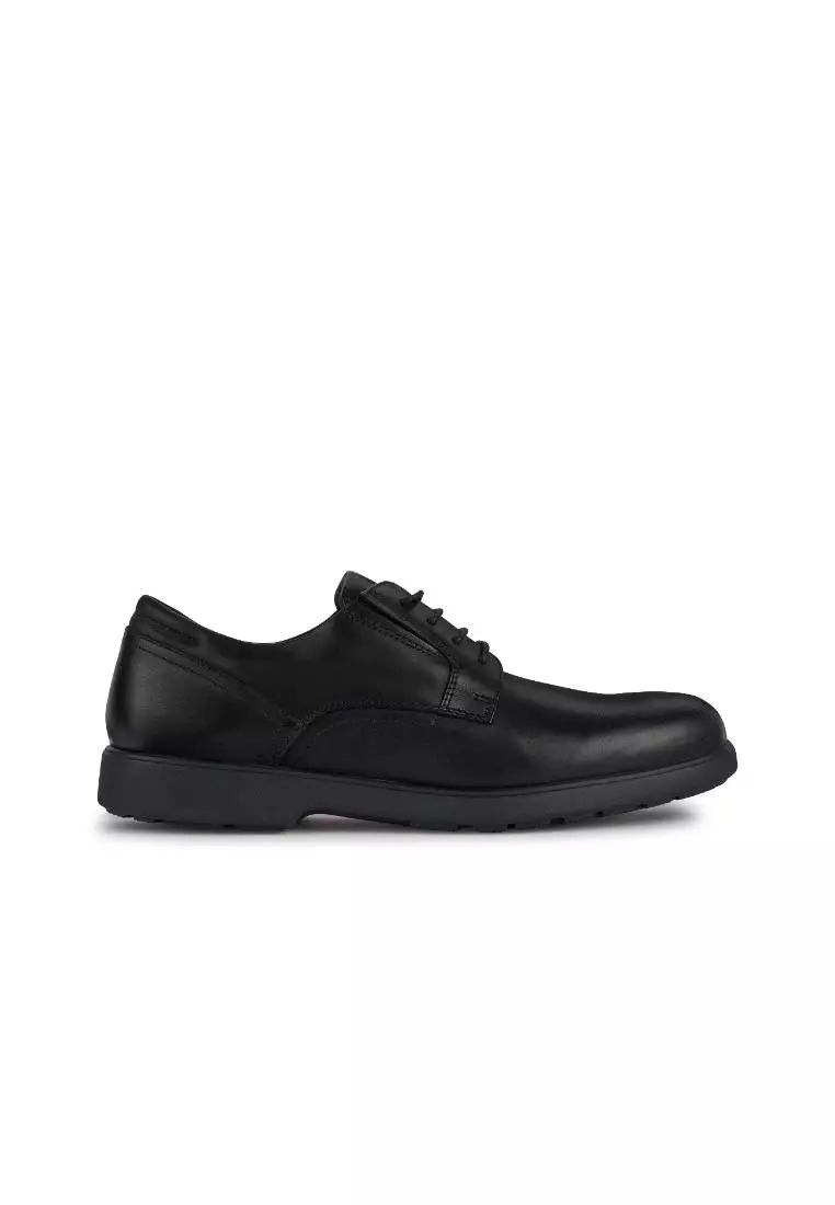 Buy Geox GEOX Men Leather Lace Up Spherica EC11 Shoes - Black U35EFA ...