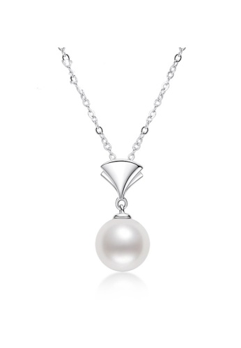 A.Excellence silver Premium Japan Akoya Pearl 8-9mm Folding Fan Necklace 9EF08AC3AEFE16GS_1