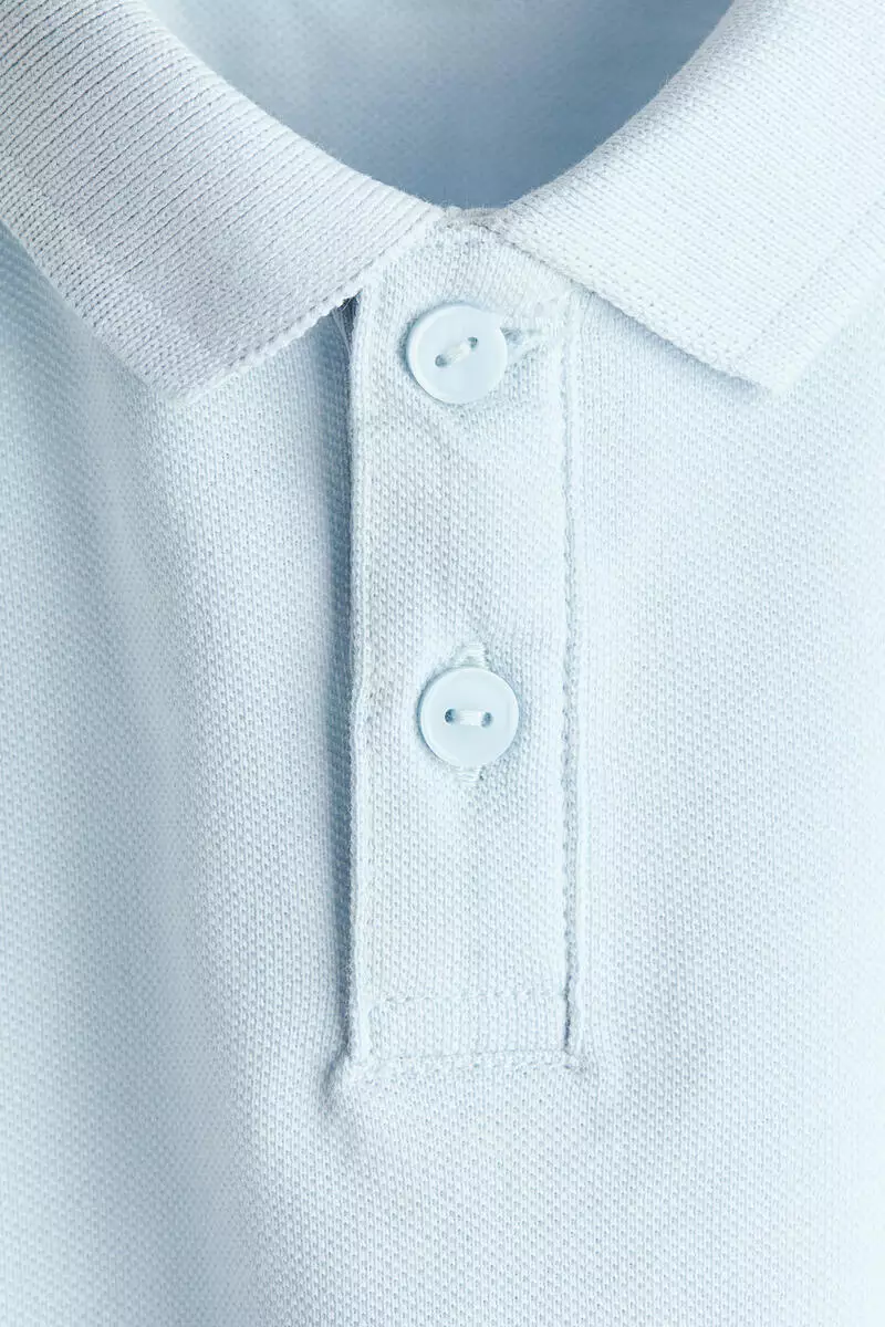 Cotton piqué polo shirt