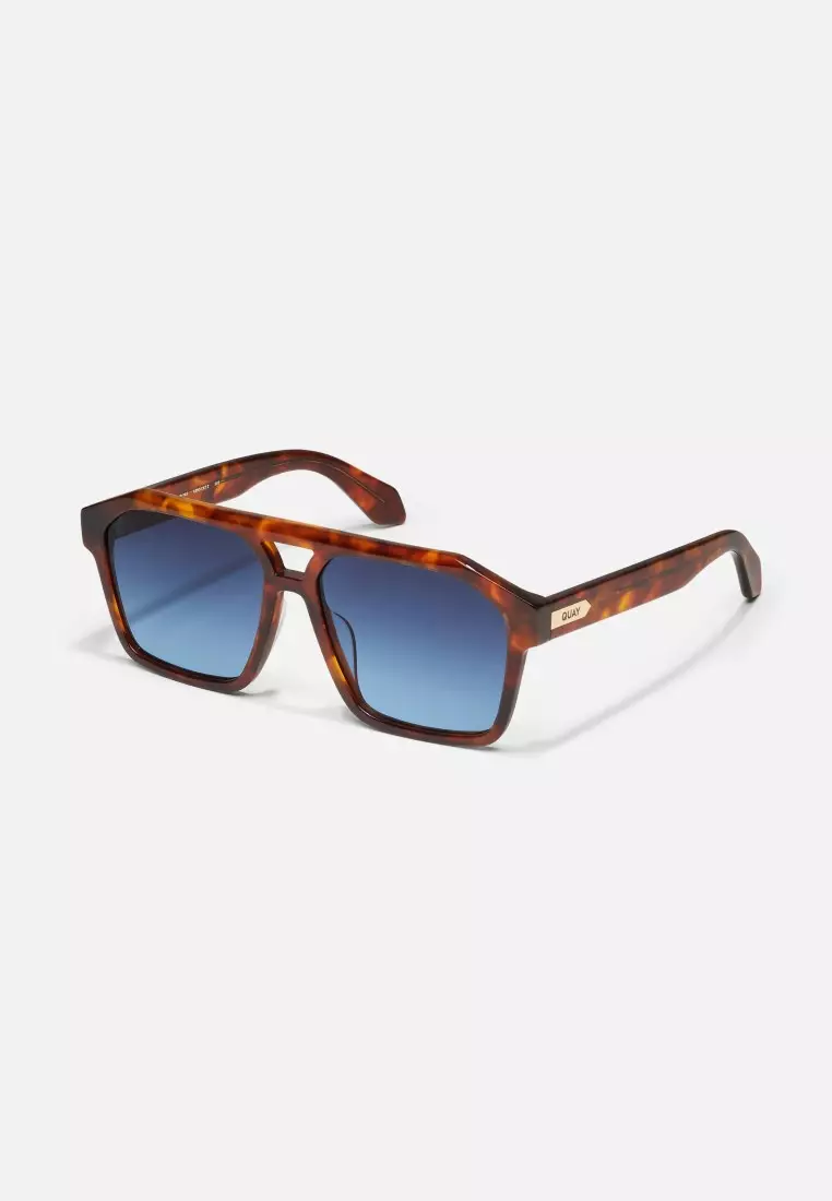 Quay x Sza - Soundcheck Sunglasses - Brown Tort/Navy Blue