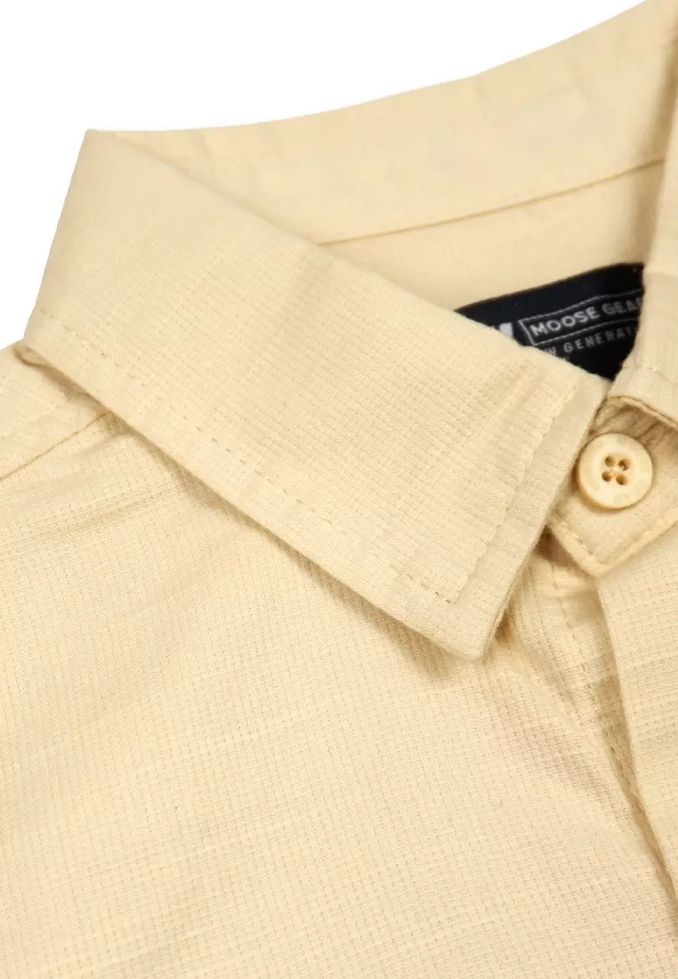 Boys Woven Polo with Chest Pocket & Embro