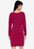 ZALORA BASICS red Long Sleeve Mini Dress C3564AABB4F09FGS_2