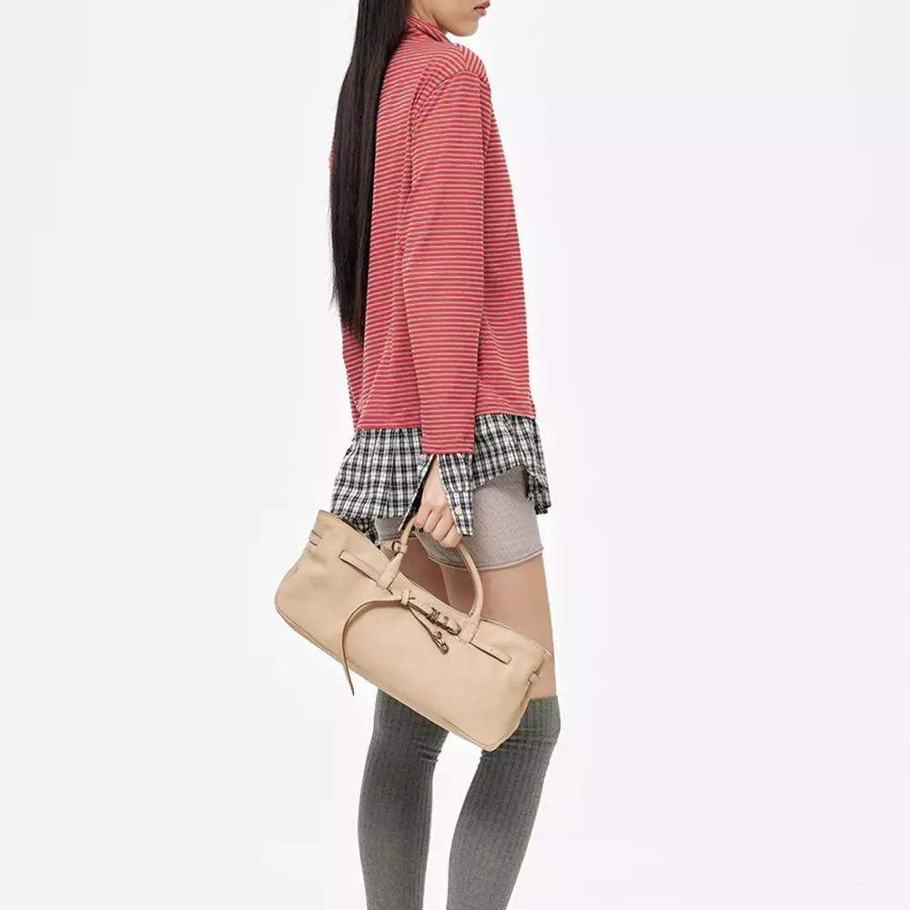 Grandma Used Bag Nude Nubuck