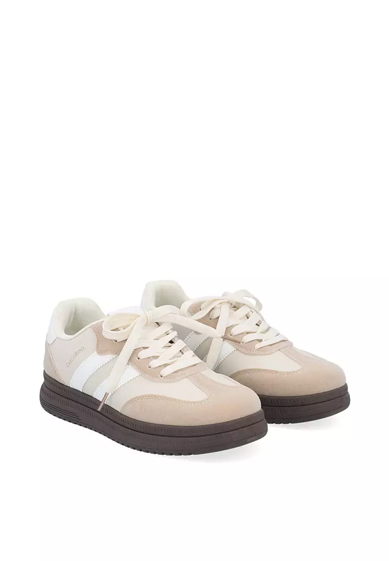 Beige CR Duo Stride Sneakers