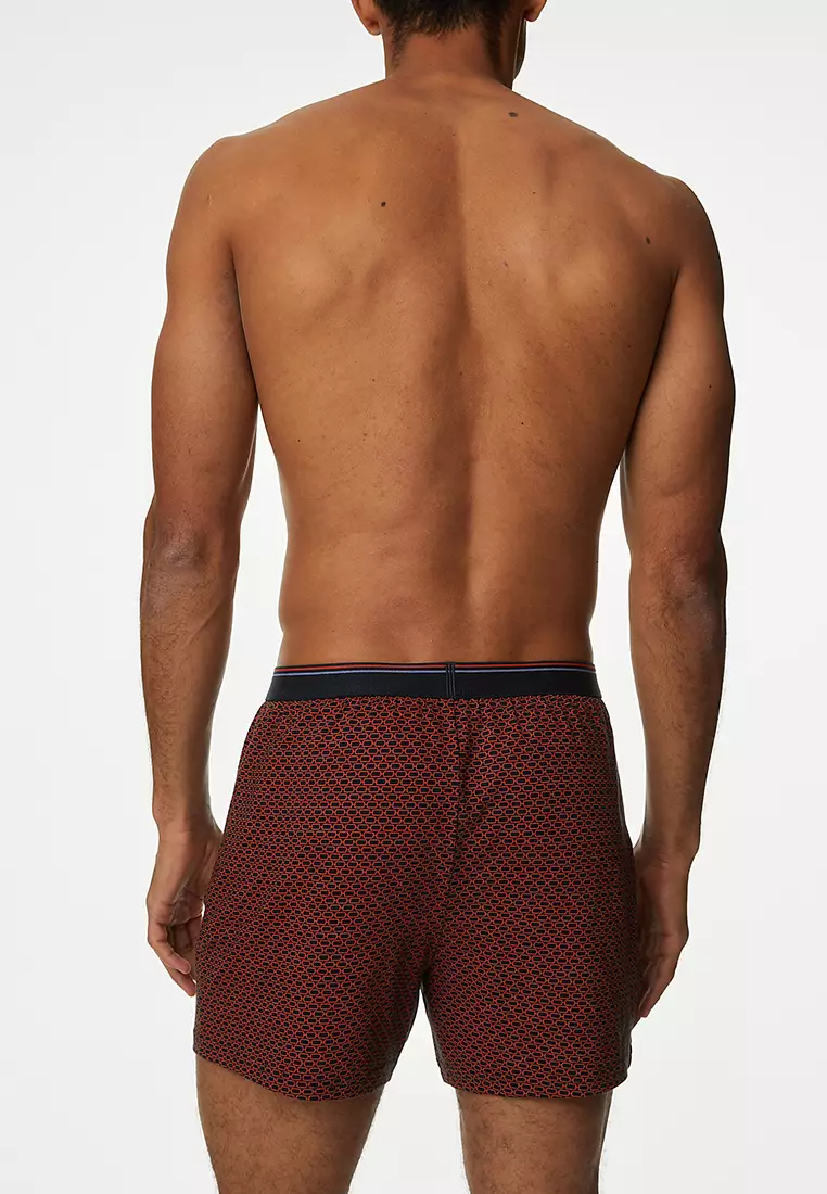 5pk Pure Cotton Assorted Jersey Boxers