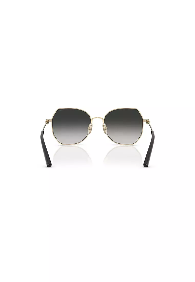Women's Irregular Frame Gold Metal Sunglasses - HC7175