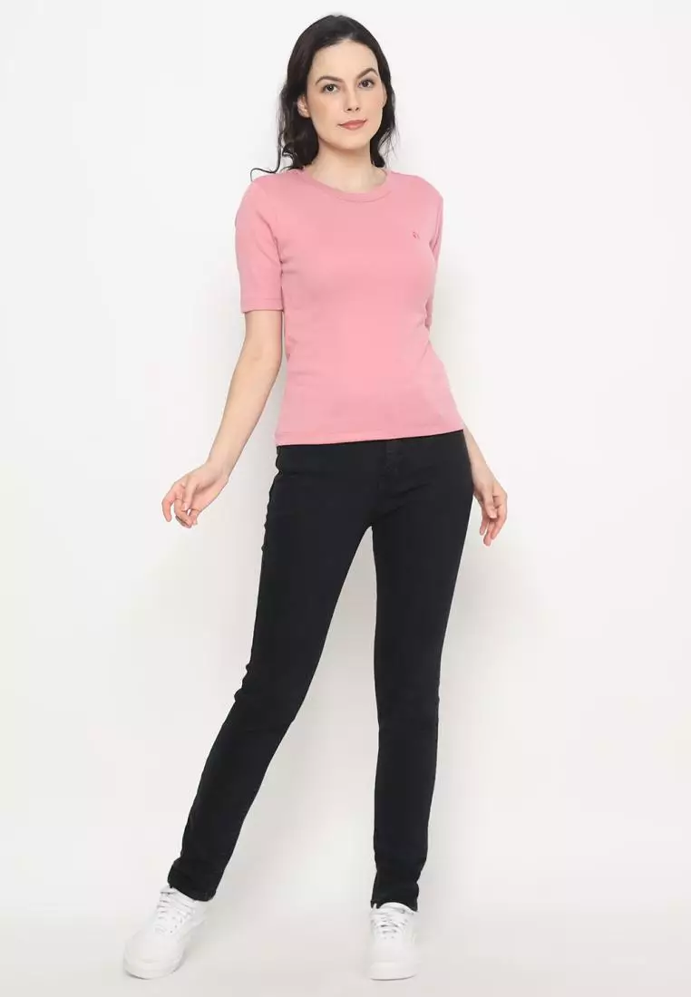 MATSUDA Kaos Wanita T Shirt Katun Flora