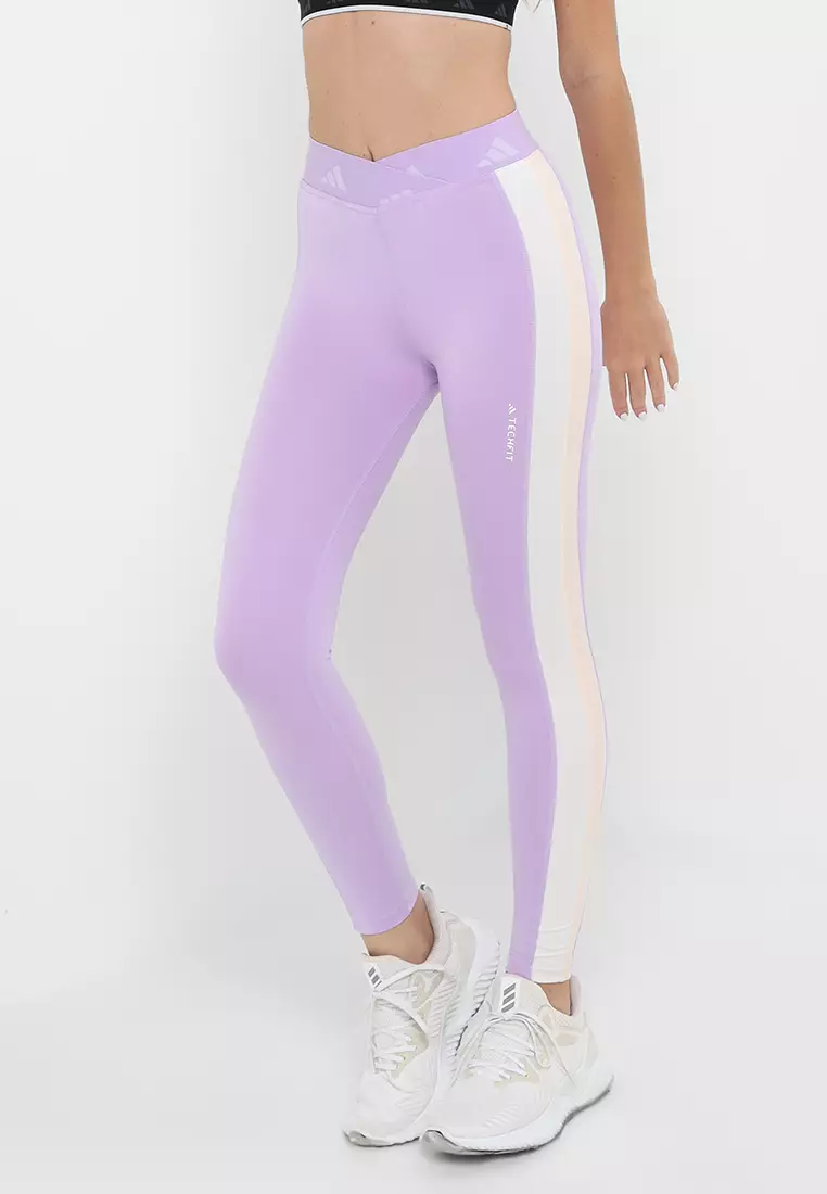 Women's Clothing - Hyperglam Shine Full-Length Leggings - Purple