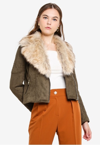 Buy River Island Suedette Saint Biker Jacket Online On Zalora