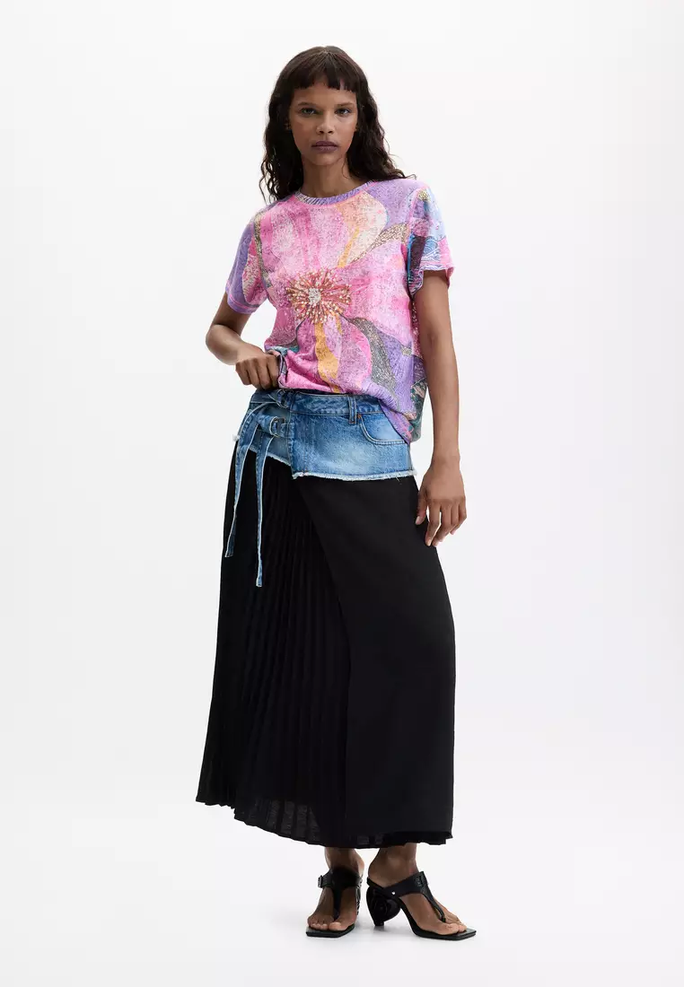 Floral Art Print T-Shirt