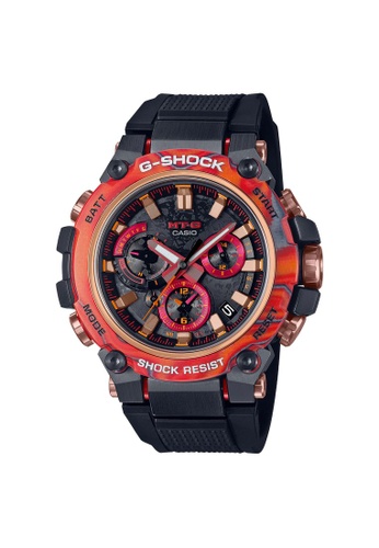 G-SHOCK black and orange CASIO G-SHOCK 40TH ANNIVERSARY FLARE RED Limited Edition MTG-B3000FR-1A 20005ACE67963EGS_1