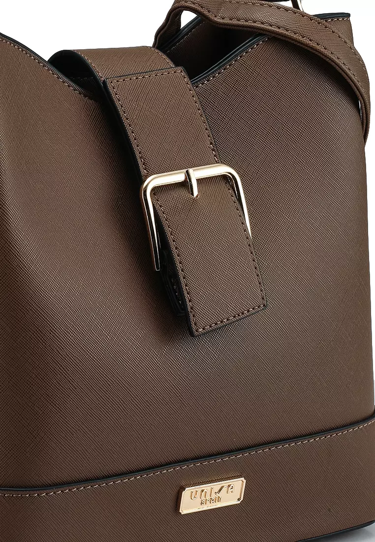 Saffiano Convertible Top Handle Bag
