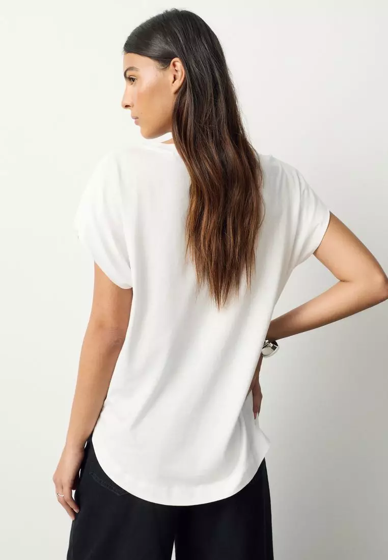Cotton Modal Cap Sleeve TENCEL™ Modal Blend T-Shirt