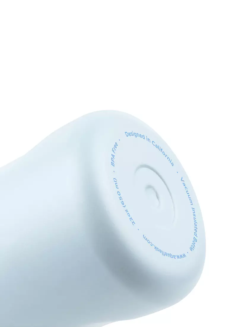 22oz Sea Salt New Sports Lid Bottle Wide Mouth Vacuum Insulated Stainless Steel Drinking Water Bottle