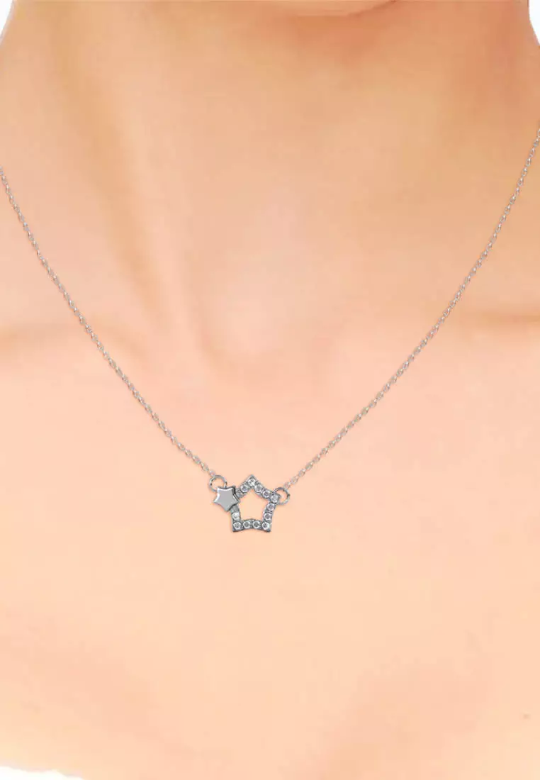 Starlight Pendant WG - Kalung Crystal by Her Jewellery