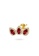Aquae Jewels yellow Earrings Stud Triplet Empress 18K Gold and Diamonds (Single) - Ruby - Emerald - Sapphire - Yellow Gold,Emerald 510F0AC98789F5GS_2