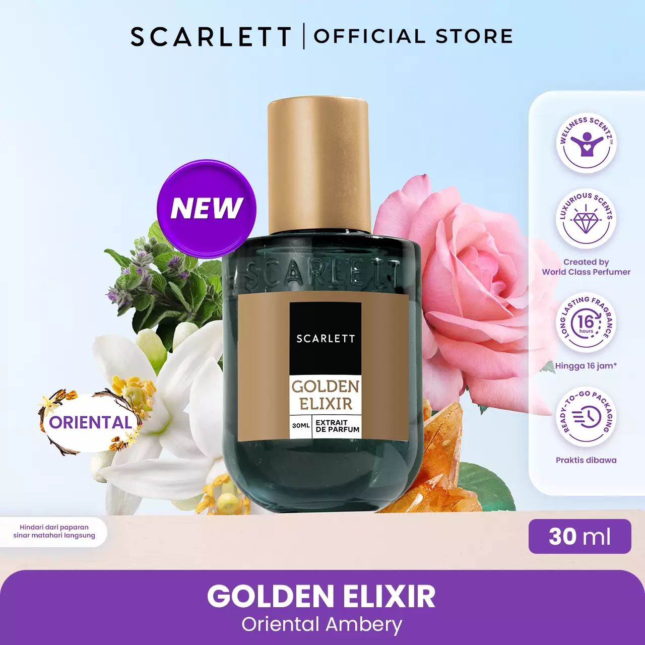 Scarlett Whitening Extrait De Parfum Bundling Velvet Rouge & Golden Elixir