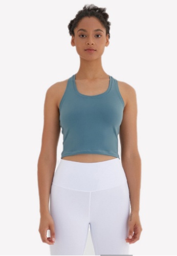 B-Code green YGA1004Light_Green_Lady Quick Drying Running Fitness Yoga Sports Tank Top F1174AAE88AD6AGS_1