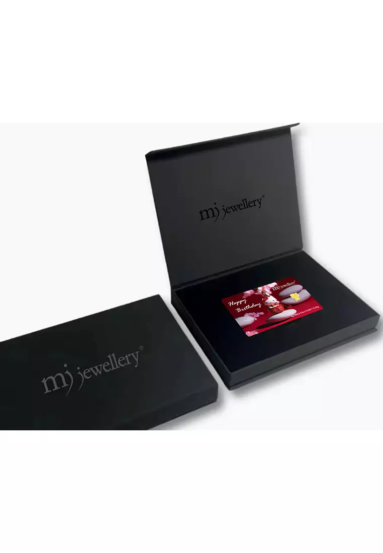 5G系列 999.9/24K足金 凱蒂貓生日系列卡片 (0.1克)