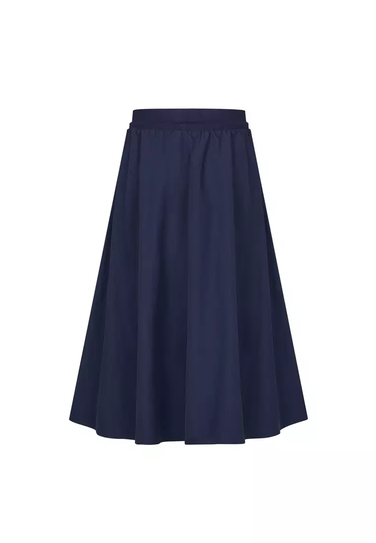 女裝鳶尾花 LOGO A字半身中長裙