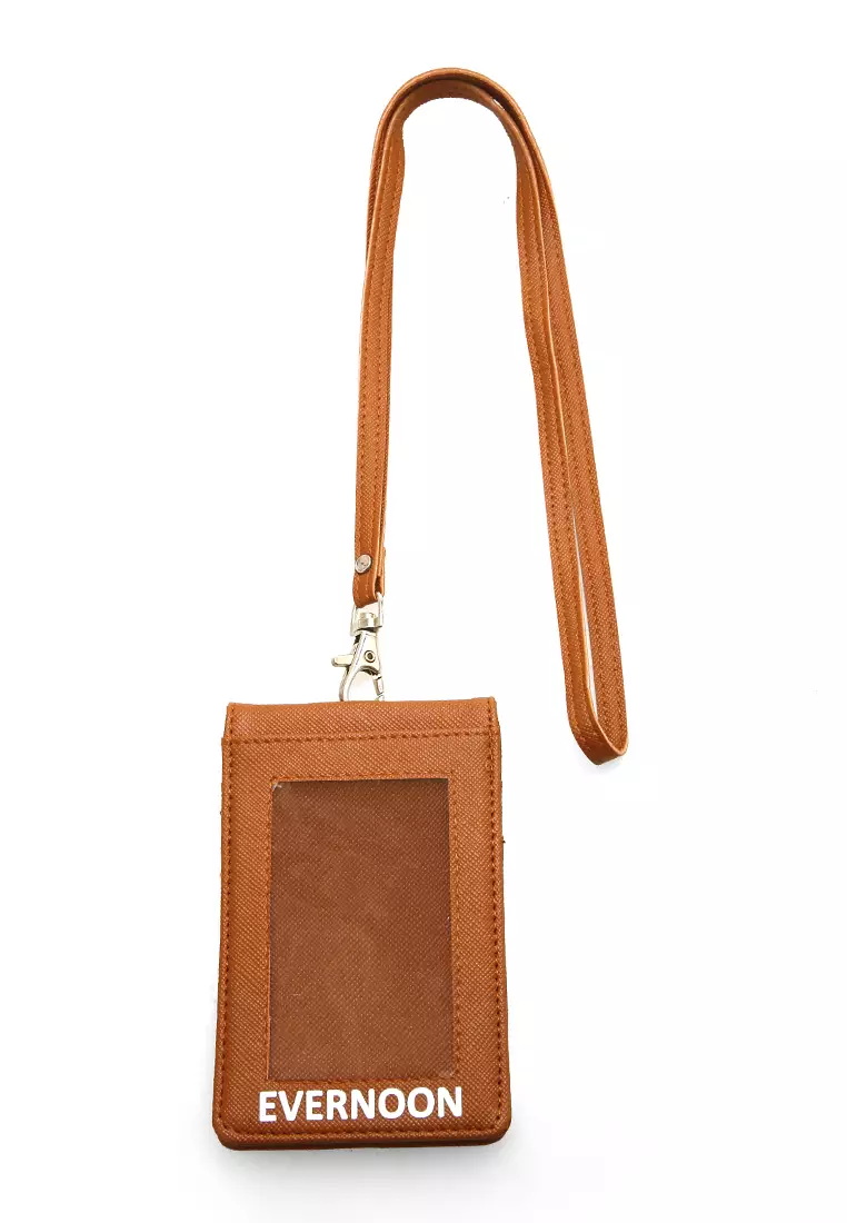 Azka Card Holder Two Side Bentuk Simple dan Minimalis - Coklat Muda