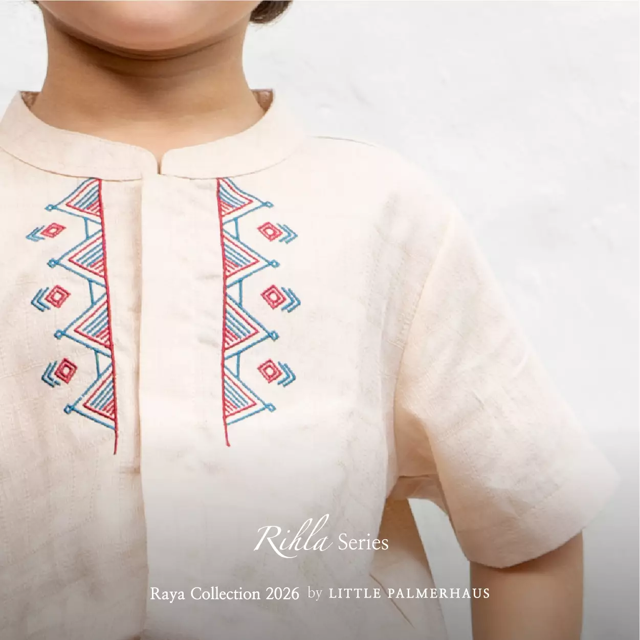 Little Palmerhaus - Baju Lebaran 2026 - Rihla Boy Koko Set (Setelan Baju Koko Anak Laki-laki) Beige