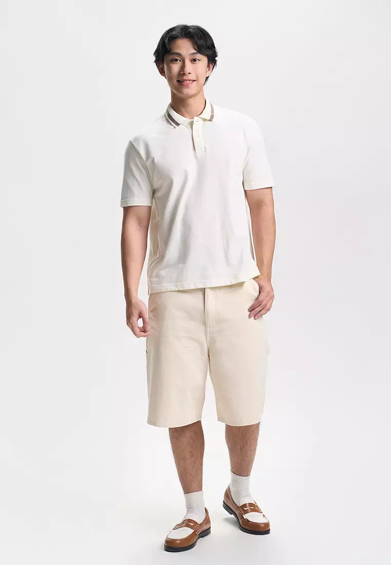 Relaxed Fit Polo with Tipping