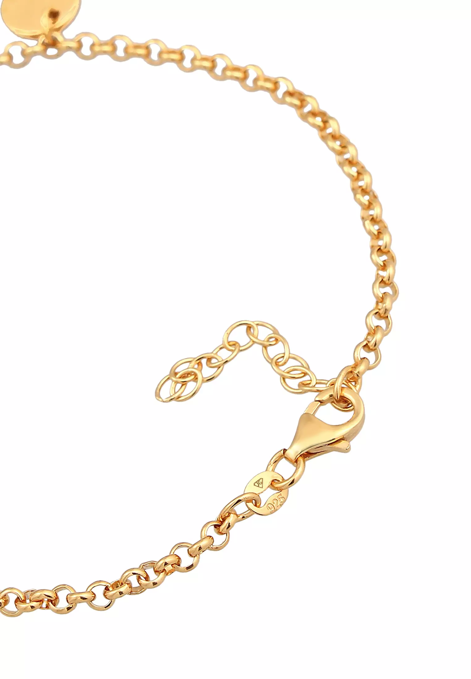 Bracelet Plate Pendant Filigree Gold Plated