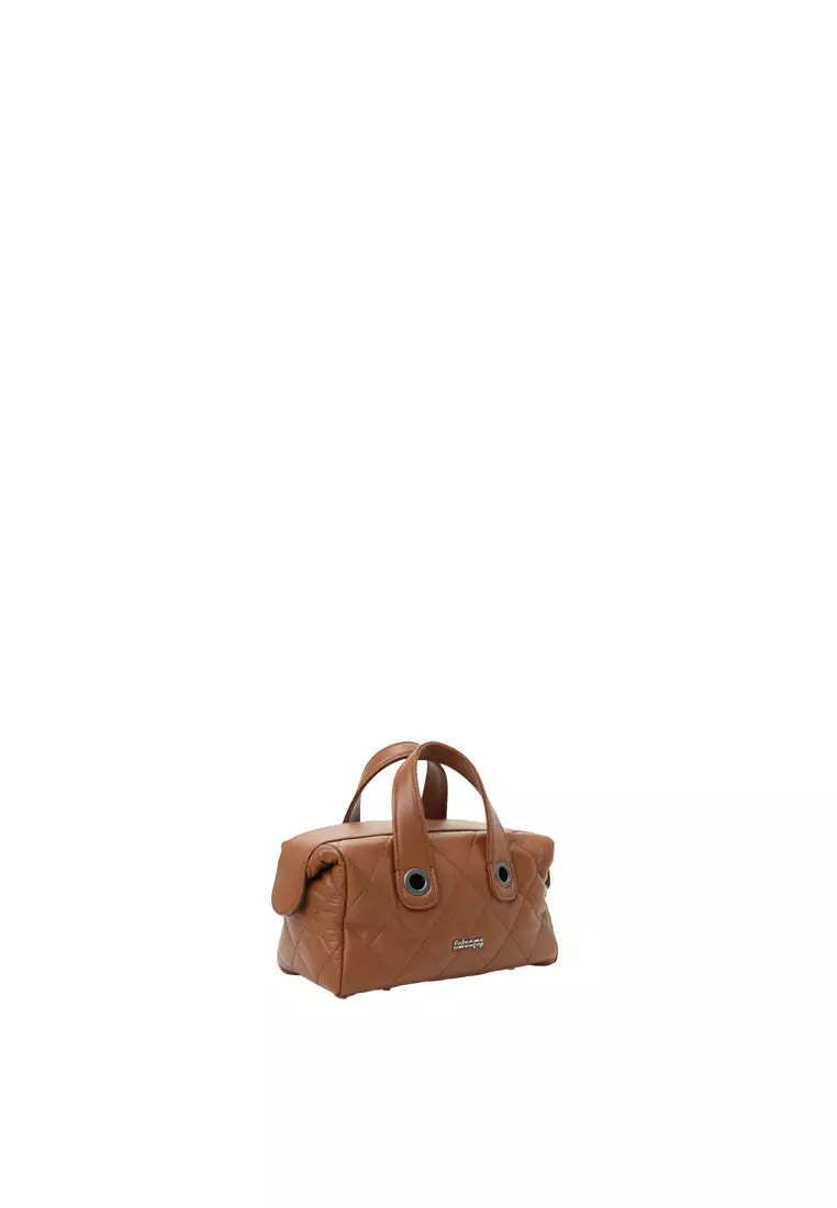 Chain Top Handle Tool Box Bag - Caramel