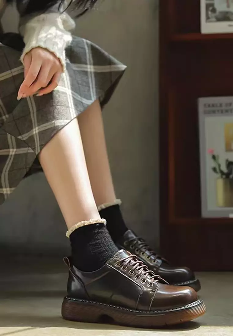 4CM Leather Derby Shoes MZ2755