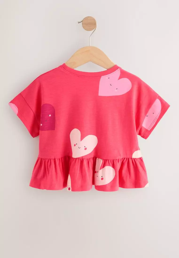 Short Sleeve Peplum T-Shirt Standard