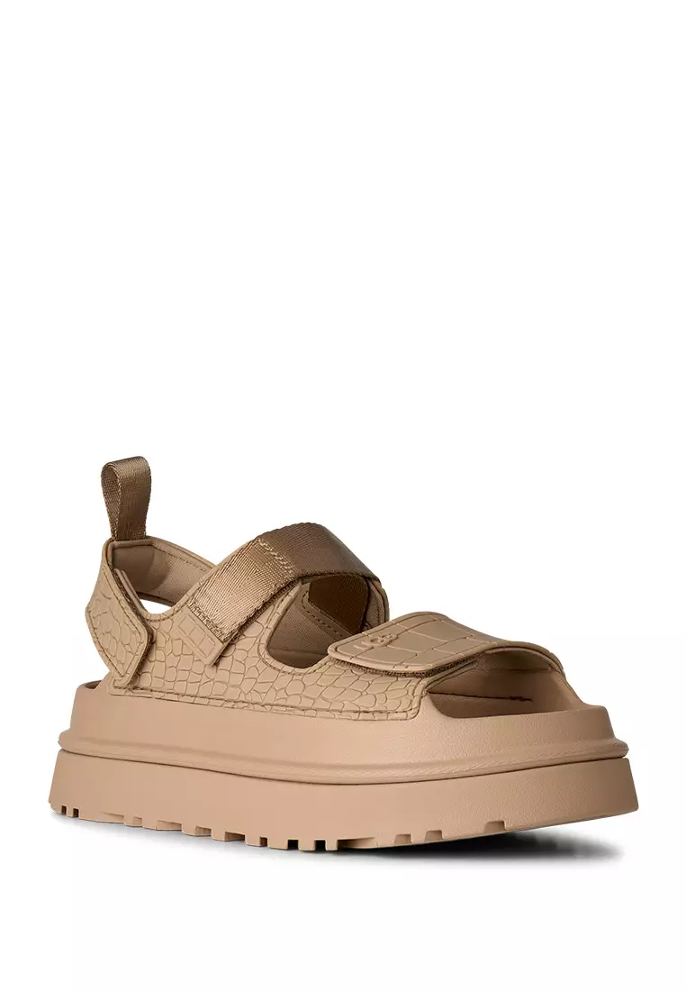 Women's GoldenGlow Embossed Sandal - Mustard Seed (1175311-MDSD)