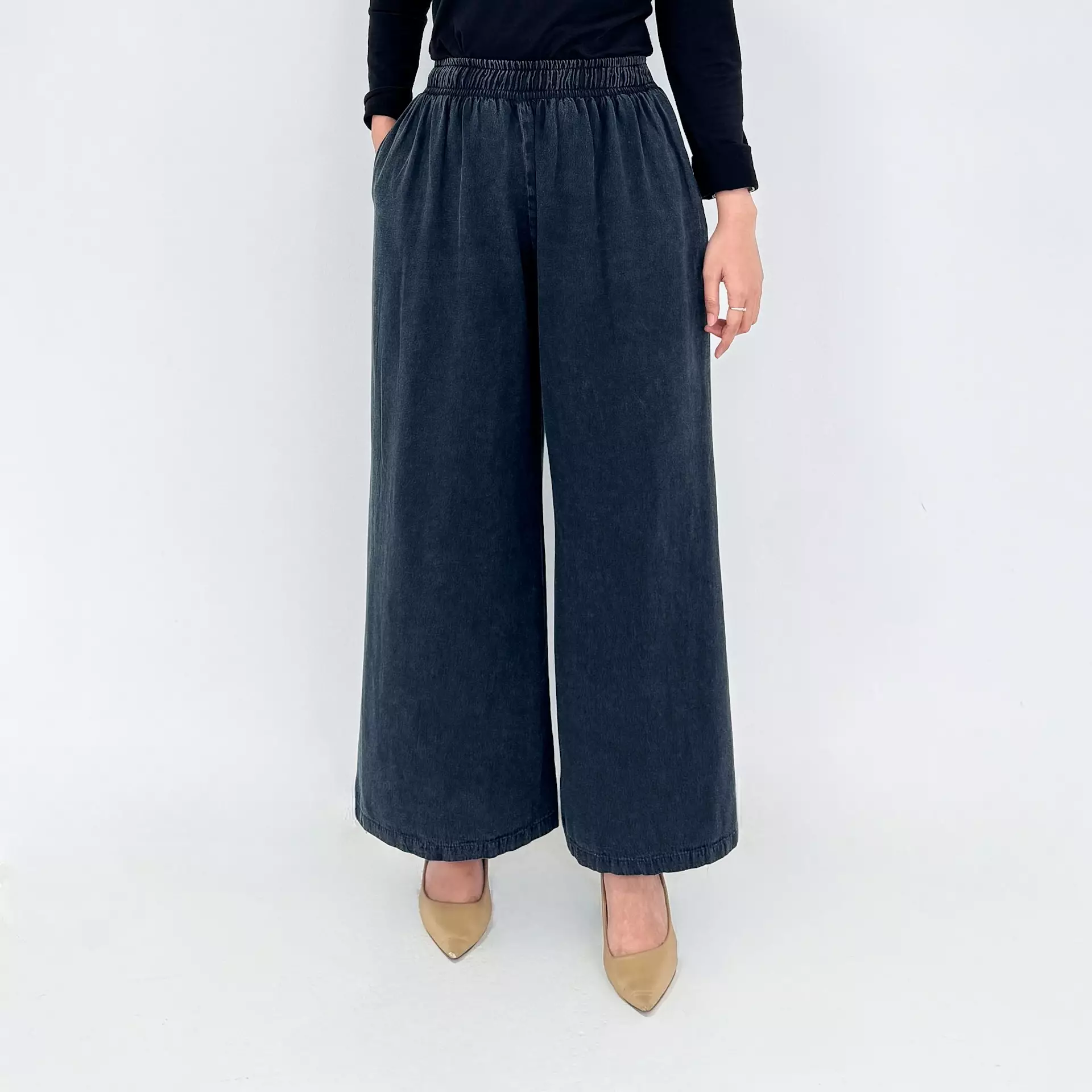 Celana Panjang Jeans Wanita - Kulot Denim Asmi
