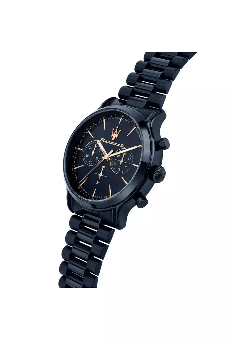 【2 Years Warranty】Maserati Blue Edition 42mm Men's Quartz Watch Luminous Hands R8873618032 Japan Movement